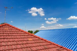 roof with different colors